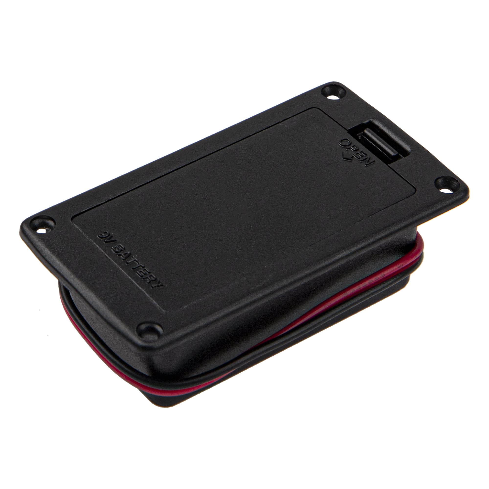 3Pcs Yootones Guitar Pickup Battery Box 9V Battery Box Case Cover Holders with 2 Pin Plug Wire Compatible with Guitar Bass Picku